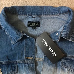 Dolls Kill Jackets & Coats - Oversized dip dye denim jacket Dolls Kill Jackets & Coats - Oversized dip dye denim jacket